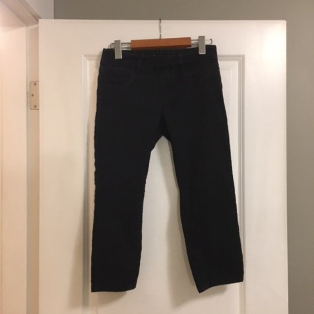 Suko Jeans Black Stretchy Denim Capri Pants Size 4 Soft Stretch Cropped